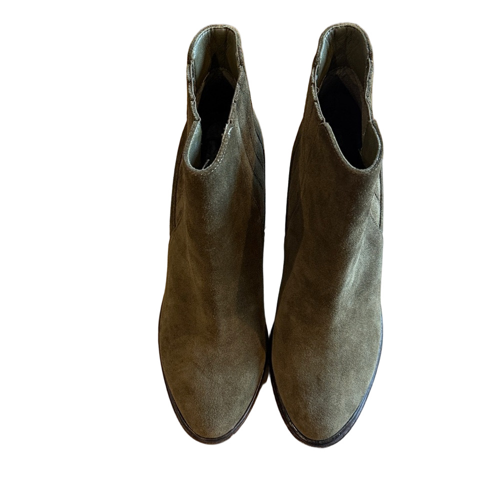 JOIE Moss Green Suede CHLOE  Bootie | Size 38.5 US 8 Perfect fall boot!! - Picture 7 of 9